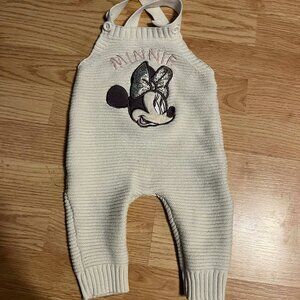 Baby Girl Minnie Mouse Overalls 6-9 Months